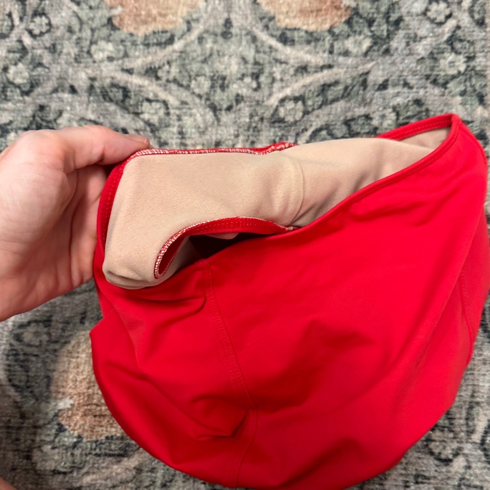 Kortni Jeane High Waist Bikini Bottoms - Red - Picture 4 of 4